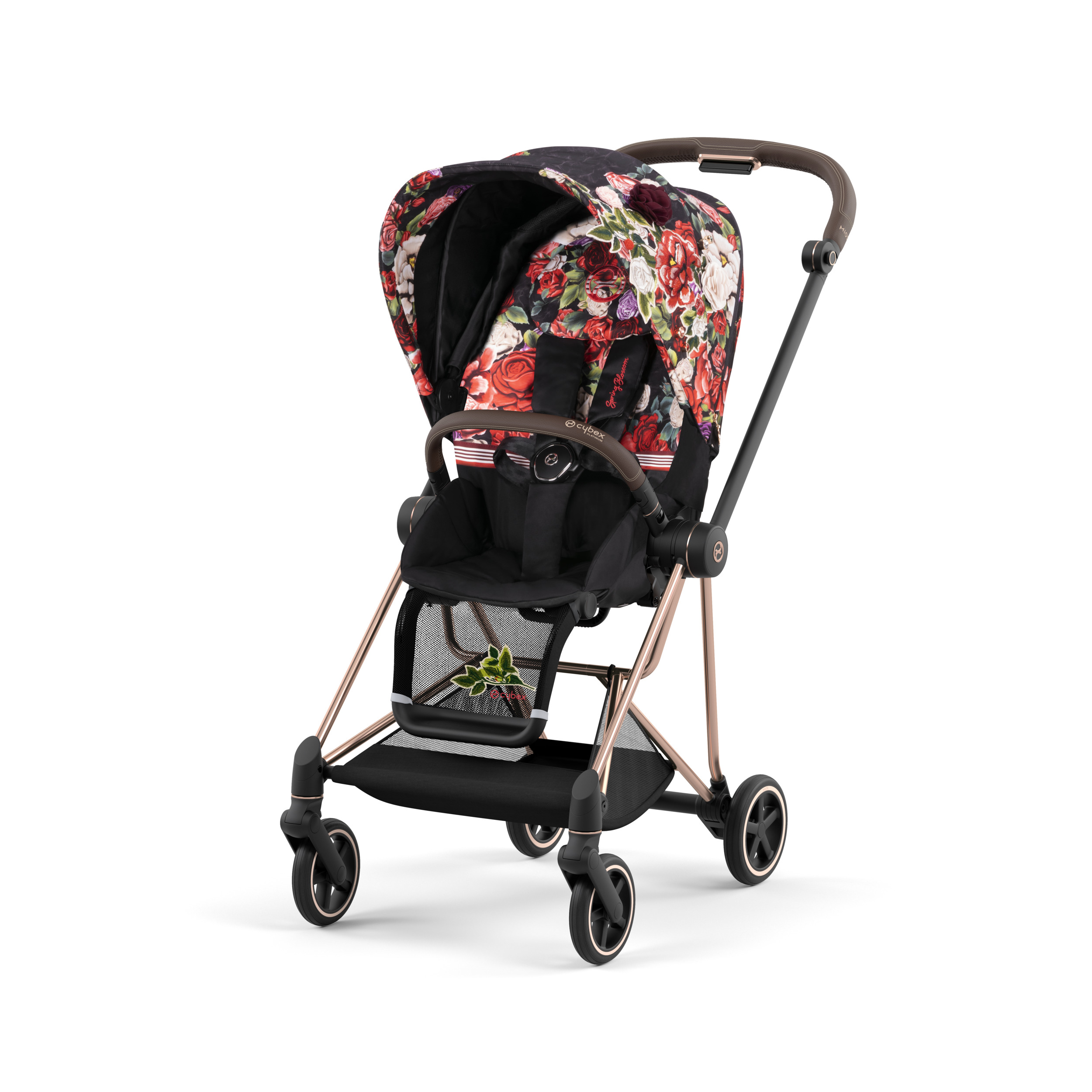 CYBEX PLATINUM – Passeggino Mios con Telaio Rosegold Blossom Dark